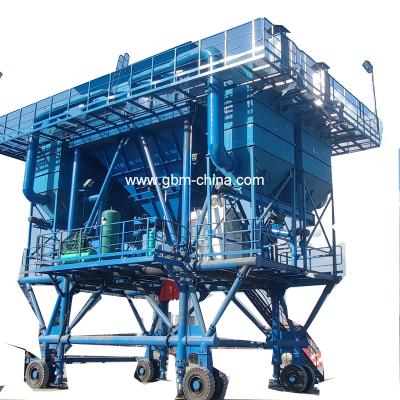 China Building Material Shops 50m3 Mobile Industrial Dust Proof Hopper Tire Walking For Cement Dump for sale