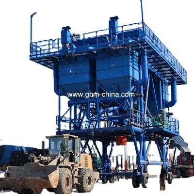 China Other Port 60CBM Mobile Tire Rubber Track Hopper For Handing Bulk Cargo for sale