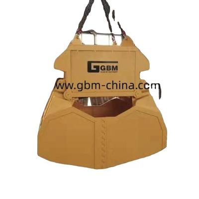 China Ship Crane GBM 12CBM Diesel Engine Clamshell Grab Bucket For Bulk Cargo Loading for sale