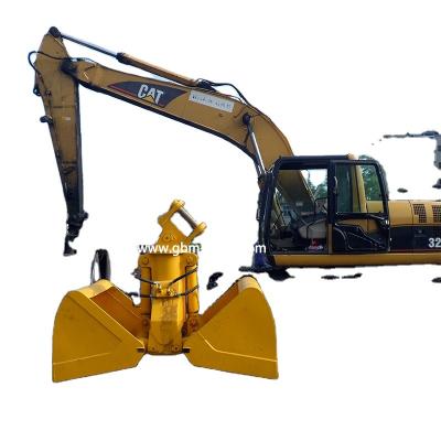 China Hydraulic Construction Material Stores Clamshell Grab Bucket For Excavator Attachment for sale