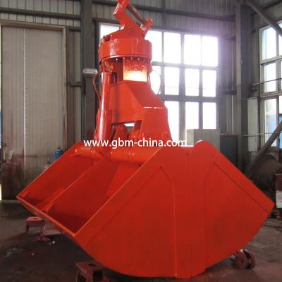 China Building Material Stores Excavator Mounted Clamshell Grab Bucket Hydraulic Metal Waste for sale