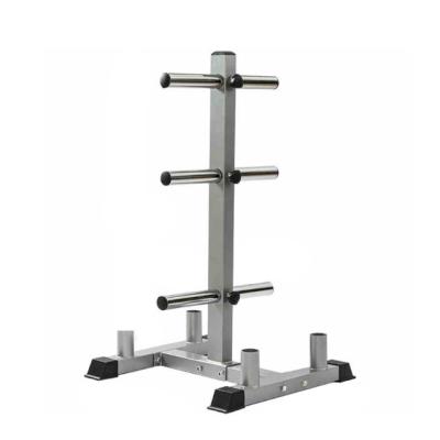 China Durable Fitness Equipment Barbell Board Tree Counterweight Rack Barbell Rack Weight Plate Storage Rack for sale