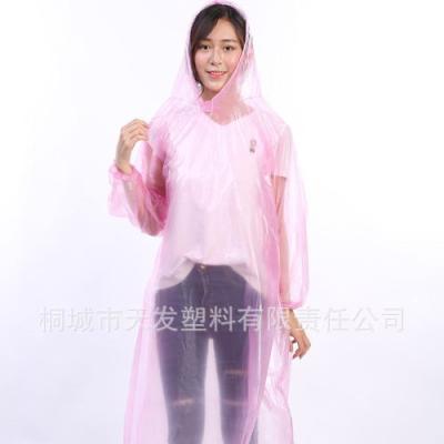 China Bachelorette Waterproof Clothing Disposable Plastic EVA Rain Coat With Color for sale