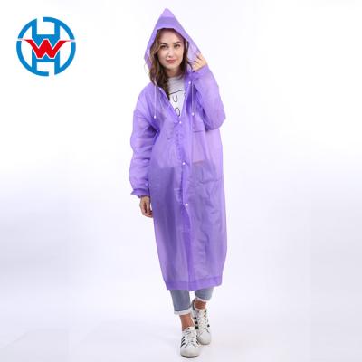 China Wholesale Ladies EVA Raincoat With Buttons Rain Coat Bachelorette Raincoats For Women Raincoats For Adults for sale