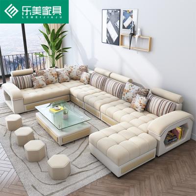 China Modular Modern Sectional Living Room Furniture L Shaped Combination Sofa Set Hotel Sofa Bed for sale