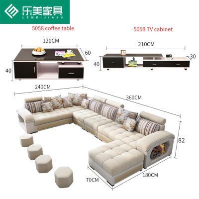 China 2021 Hot Selling Living Room Sofa U Couch Sectional Modular Sofa Set Furniture Modern Latest Design Living Room Sofas for sale