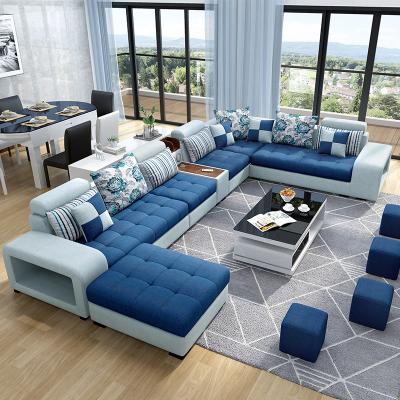 China Modular Furniture Factory Supplied Fabric Sofa Bed Royal Modern Living Room Sofas 7 Seater Living Room Sofas for sale