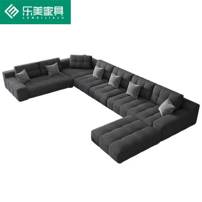 China Factory Wholesale Modular Design New Living Room Sofas Set Fabric Modular Couch U Shape Sectional Sofa for sale