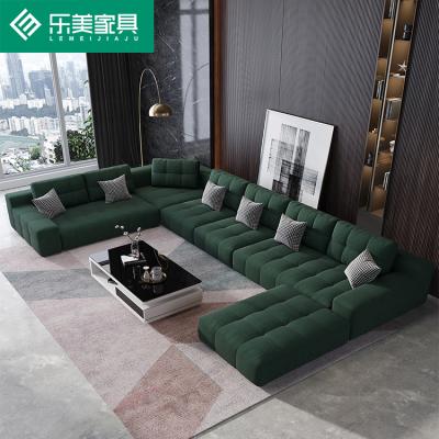 China 2021 New Design Sectional Sofas Modular Fabric Couch U Shape Living Room Sofas 7 Seater Couch for sale