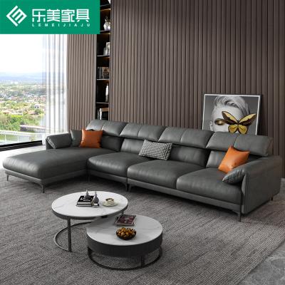 China High Quality Modern Extendable Hotel Living Room Sofa Set Furniture Home Office Leather Sectional Sofa for sale