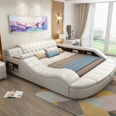 China Multi-functions (Others) Bedroom Furniture Adjustable Modern King Size Modern Double Bed Audio Massage Beds Electric Beds for sale