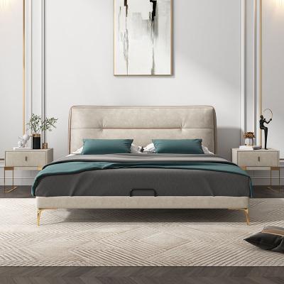 China (Other) Bed Design Wholesale Adjustable Modern Sofa Beds Blush Avocado Green Ins Style King Size Bed for sale