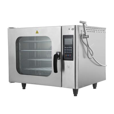 China 4 Trays Kitchen Touch Commercial Bakery Countertops Electric Steam Convection Oven for sale