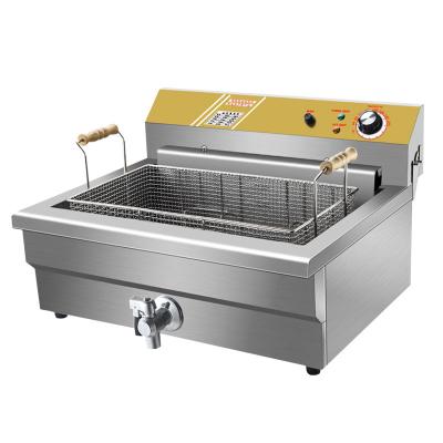 China 25L Bench Type Restaurant Large Fryer Commercial Electric Gas Fryer Kitchen French Fries Chicken NEW Equipment for sale