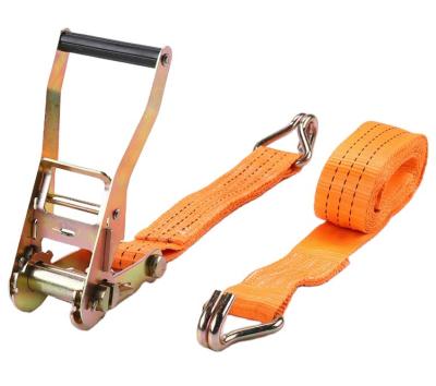 China Polyester 2 Inch 6M 8M 10m Ratchet Tie Down, Cargo Lashing Belt, PP Webbing Tie Down Tie Down for sale