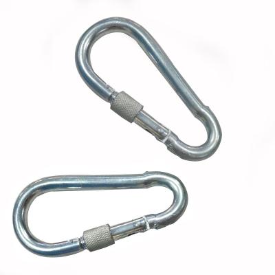 China Heavy Industry Wholesale High Quality Galvanized Stainless Steel Metal Snap Hook With Screw For Strap Rope Bolt Locking Snap Hook for sale