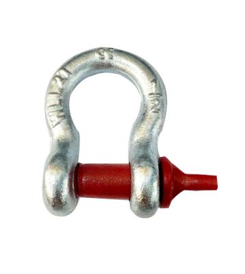 China Stainless Steel D Shackle Screw Pin Large Bow Shackle Safety Straight Bolt Bow Shackle Heavy Industry US European Type Straight Shackle for sale