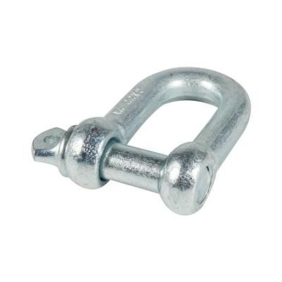 China Heavy Industry Bulk Sale Custom Size Heavy Duty Metal D Connected Adjustable D Shaped Loop U Type D Bow Shackles With Screw for sale