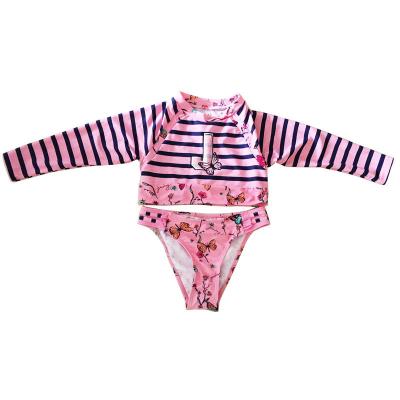 China Simplicity Girls Modern Anti-UV Anti-UV Long Sleeve Size 12 Kids Swimwear for sale