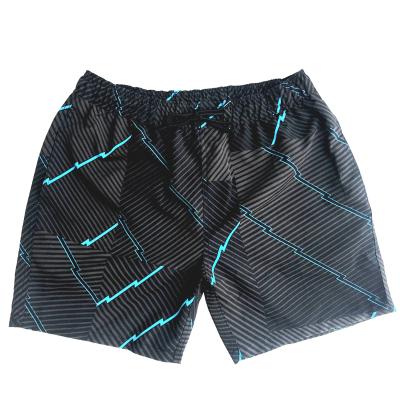 China OEM Summer Wholesale Black Anti-UV Panel Shorts Breathable Swimsuit Men With Back Pocket for sale