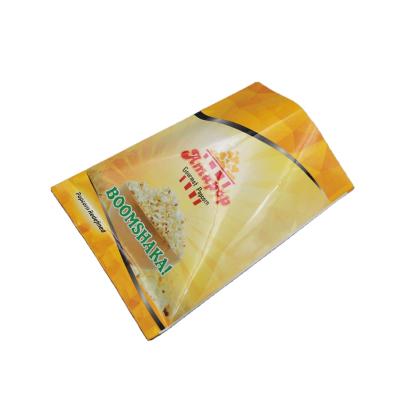 China Custom Security Logo Printed Popcorn Packaging Bags With Foil Inside Back Sealing for sale