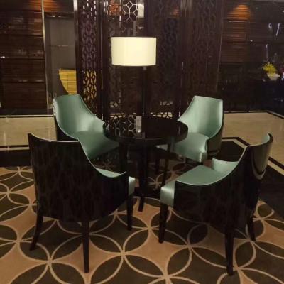 China Modern Design Hotel Restaurant Furniture Modern Solid Wood Wooden Table Chairs for sale