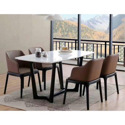 China HS-R110 modern customized hotel restaurant furniture solid wood table chair Dubai for sale