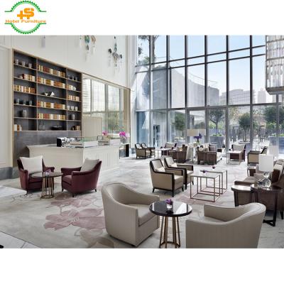 China HS-NR360 Custom Made Restaurant Hotel Lobby Furniture Coffee Table Modern Marble for sale