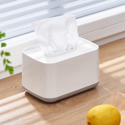 China 2022 New Multifunctional Desktop ABS Tissue Storage Box Modern Household Tissue Holder Plastic for sale