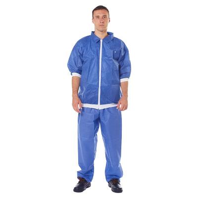 China Clean Room Adult Warm Jacket Suits Breathable And Comfortable Disposable Nonwoven Medical Suits for sale