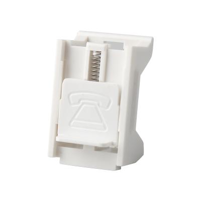 China Allow to use two keystone seto pc bracket used with rj45 rj11 keystone jack for sale