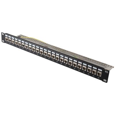 China cat6a internet cable seto white 24 port cat6 patch panel for sale