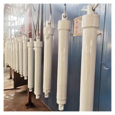 China Optional&Customizable Double acting telescopic Cage hydraulic cylinder for hydraulic woodworking press machine for sale