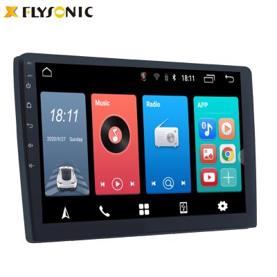 China Flysonic GPS 10 Inch Android 10 2.5D IPS Full Touch Screen Car Audio GPS With 1GB+16GB FM High Resolution Radio In Running Car DVD Player for sale