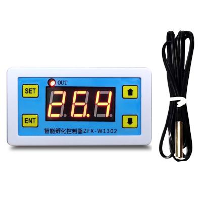 China ZFX-W1302 12VLED Microcomputer Digital Display Temperature Controller Thermostat Thermostat Switch 79*44*28mm for sale