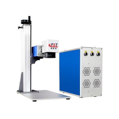 China Adoptive Fiber Optic Laser Marking MOPA Laser Marking Machine For Army Nameplate Metal for sale