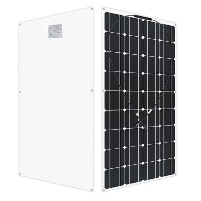 China New Solar Panels 100w All Weather Flexible Hybrid Solar Panel System Kits Solar Power Panel Kits For Roof 166mmx166mm for sale