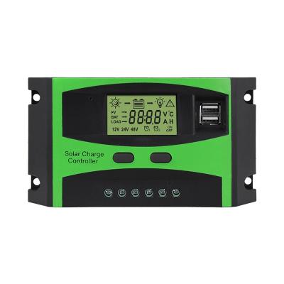 China Top Selling 12V 24V Solar Charger Controller PWM Auto Intelligent Ignition 30A Power System Solar Controller for sale