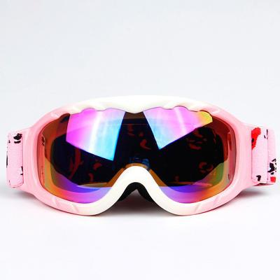 China HD Glass Factory Wholesale Custom Logo Cheap Face Fit Glass Soft Snowboard Foam Snow Goggles Ski Skiing Glasses For Adult And Kids for sale