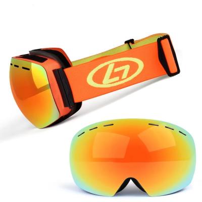 China High Quality Custom Wholesale OEM Delivery Fast Snowboarding Interchangeable Glasses/Removable Factory Strap google glasses Logo Snow Ski Goggles Custom for sale