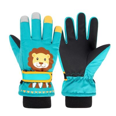 China Wholesale Custom Hot Cute Five Finger Touch Screen Touch Screen/Anti-lost Buckle/Adjustable Wrist Waterproof Anti-Slip and Wear-Resistant Kids Gloves Windproof Ski Gloves for sale