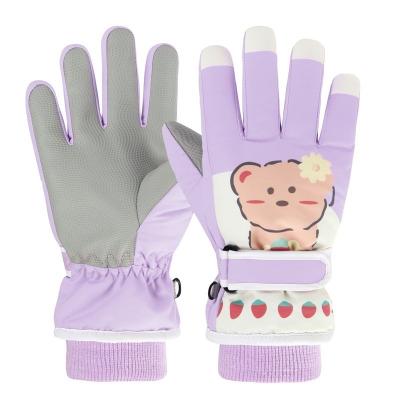 China Five Finger Touch Screen/Anti-lost Buckle/Adjustable Wrist /Wind Slaps Best Wholesale Custom Thick Warm Cute Warm Sale Waterproof Kids Ski Gloves Children Outdoor Sports Winter Gloves for sale