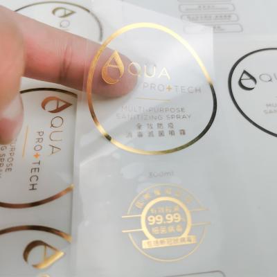 China Transparent Self Adhesive Packaging Sticker Labels Digital Crystal for sale