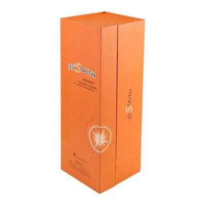 China Custom Logo Printed Color Box Magnet Wine Box Gift Packaging Box For Wine Storage for sale