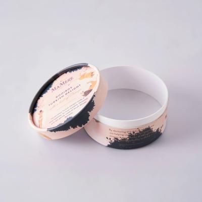 China Custom Recycled Cylinder Tube Box Cardboard Paper Perfume Gift Packaging Box for sale