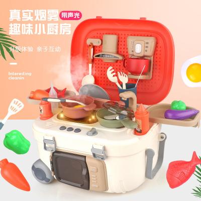 China Pretend Play Cookware Chef Kits Mini Kitchen Toy Eco-friendly Non-Toxic Eco-Friendly Play Food and Accessories Kids Kitchen Pretend Toys for sale