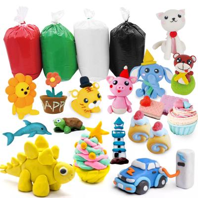 China 36 Colors 1kg/bag 24 Kids Mud Kit Eco Friendly Non-Toxic Oven Safe Bake Air Dry Soft Polymer Modeling Clay For DIY Handmade Toys for sale