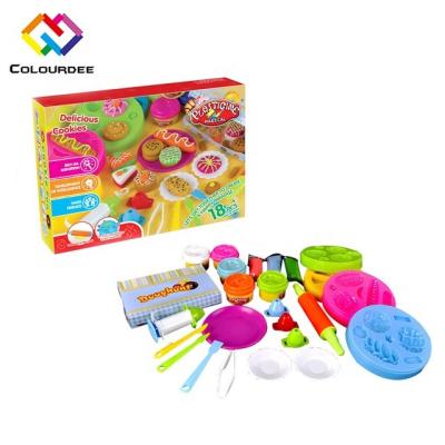 China Children's Fun Direct Selling Toy Gift Cookie Making Polymer Clay Kit Clay Tools Toy Color Clay Set for sale