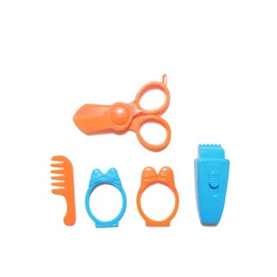 China Kids DIY Plastic BarberTools Modeling Clay Play Part Toy with Scissors Accessories for sale