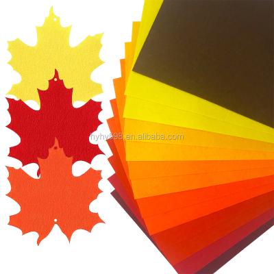 China Factory Outlet Viable Stiff Felt Fabric Sheet For Fall Theme Craft Dots 20cmx30cm Customized Felt for sale